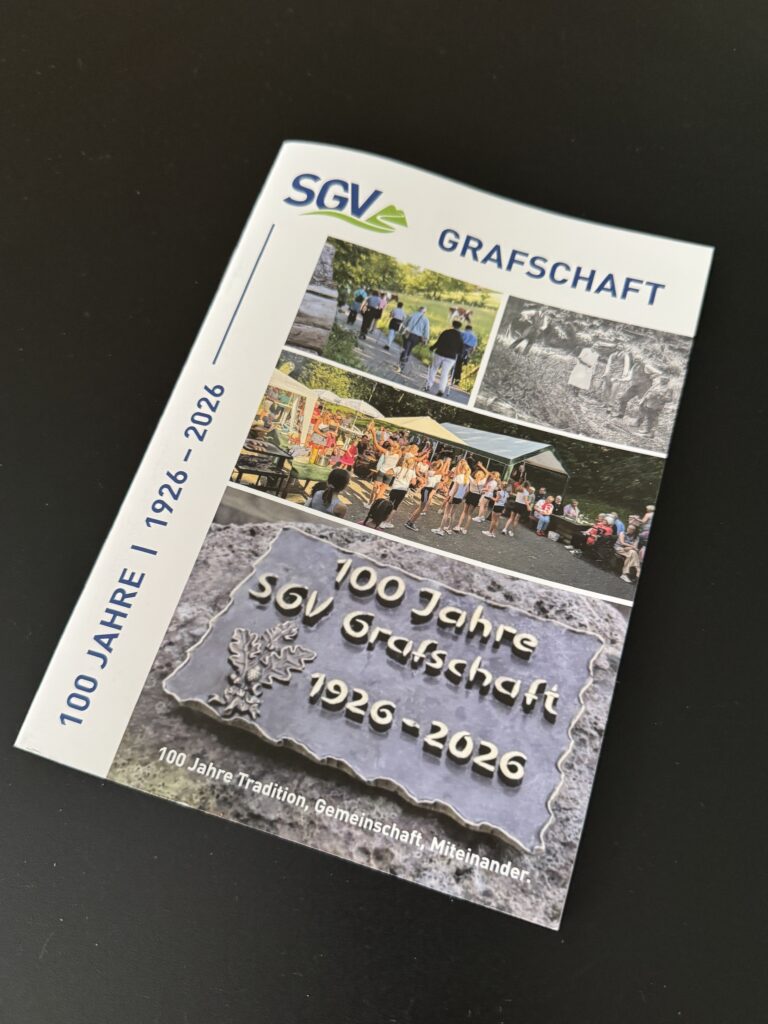 Titelseite der Festschrift zum 100. Jubiläum der SGV Abteilung Grafschaft